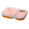 Контейнер Tramp силиконовый 2 отсека с ловилкой 900мл.TRC-090оранжевый
