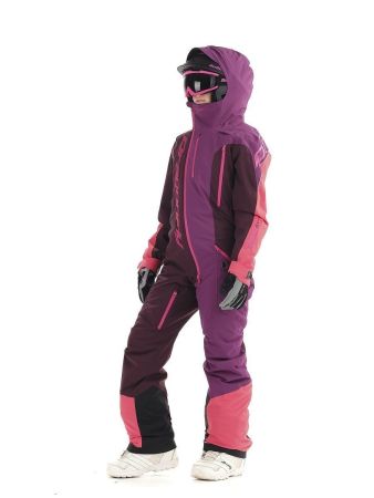 Комбинезон сноубордический Dragonfly Premium Woman Purple&Brown в Краснодаре