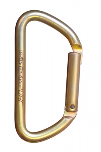  Карабин Ринг сталь трапеция с прямой защелкой (keylock) 22 кН в Краснодаре  