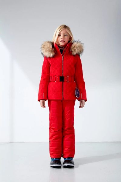 Куртка горнолыжная Poivre Blanc с иск.мехом W21-1003-JRGL/A красный в Краснодаре