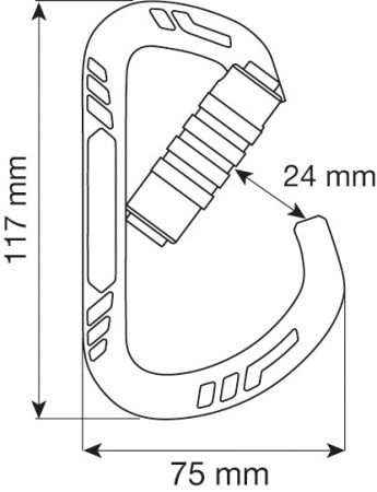  Карабин Camp GUIDE XL 3LOCK - Titanium в Краснодаре  