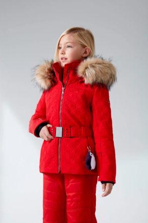 Куртка горнолыжная Poivre Blanc с иск.мехом W21-1003-JRGL/A красный в Краснодаре