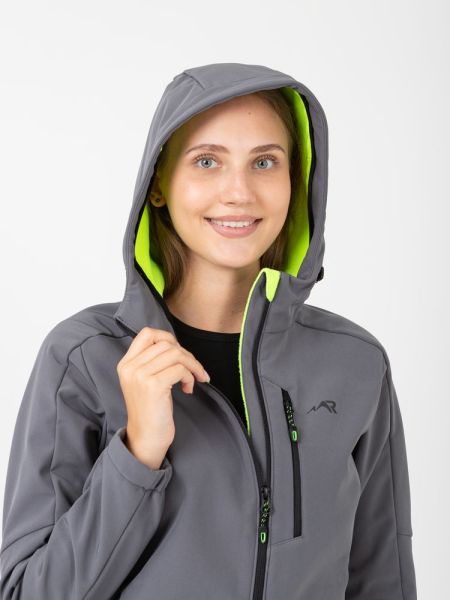 Куртка Rosomaha Softshell "Нея"(серый/лайм) женская