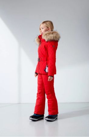 Куртка горнолыжная Poivre Blanc с иск.мехом W21-1003-JRGL/A красный в Краснодаре