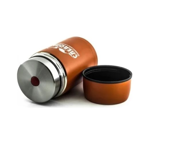 Термос Следопыт для еды 0,8л.оранжевый