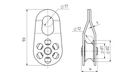  Блок-ролик Вертикаль стальной в Краснодаре  