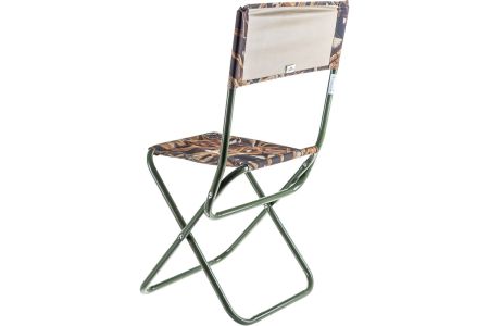 Стул туристич.Следопыт складной со спин.сред.350х470х810мм,труба сталь 20х1мм.камыш