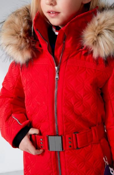 Куртка горнолыжная Poivre Blanc с иск.мехом W21-1003-JRGL/A красный в Краснодаре
