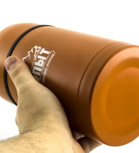 Термос Следопыт для еды 0,8л.оранжевый