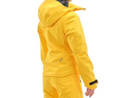 Куртка горнолыжная Dragonfly утепленная Gravity Premium Woman Yellow-Dark в Краснодаре