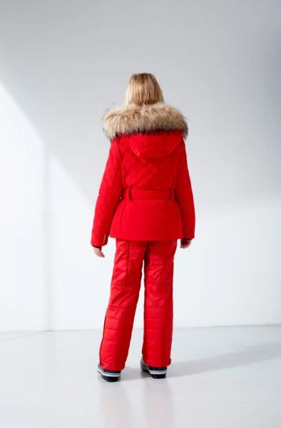 Куртка горнолыжная Poivre Blanc с иск.мехом W21-1003-JRGL/A красный в Краснодаре