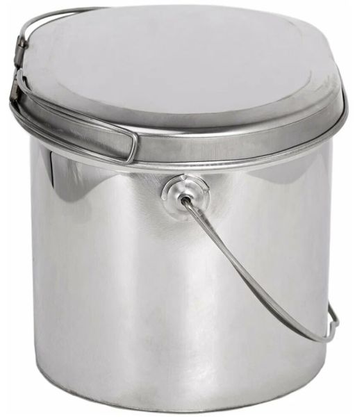 Котел Роза Ветров 1,3л.низкий нерж.крышка с ручками