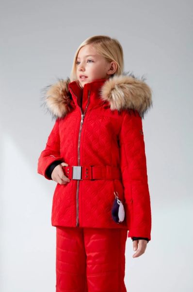 Куртка горнолыжная Poivre Blanc с иск.мехом W21-1003-JRGL/A красный в Краснодаре